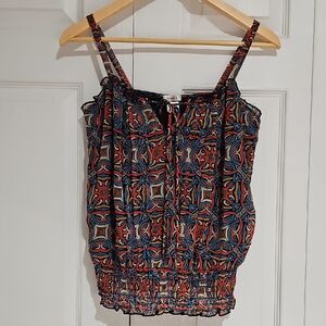 ✨ Studio Y Printed Smocked Cami Top | Boho Y2K Blouse ✨